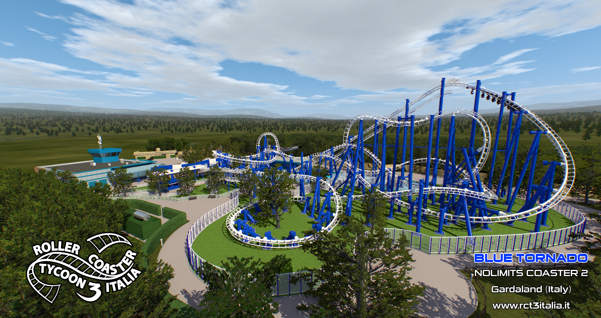 Gardaland Blue Tornado Simulatore Simulator Nolimits2 RCT3 Italia