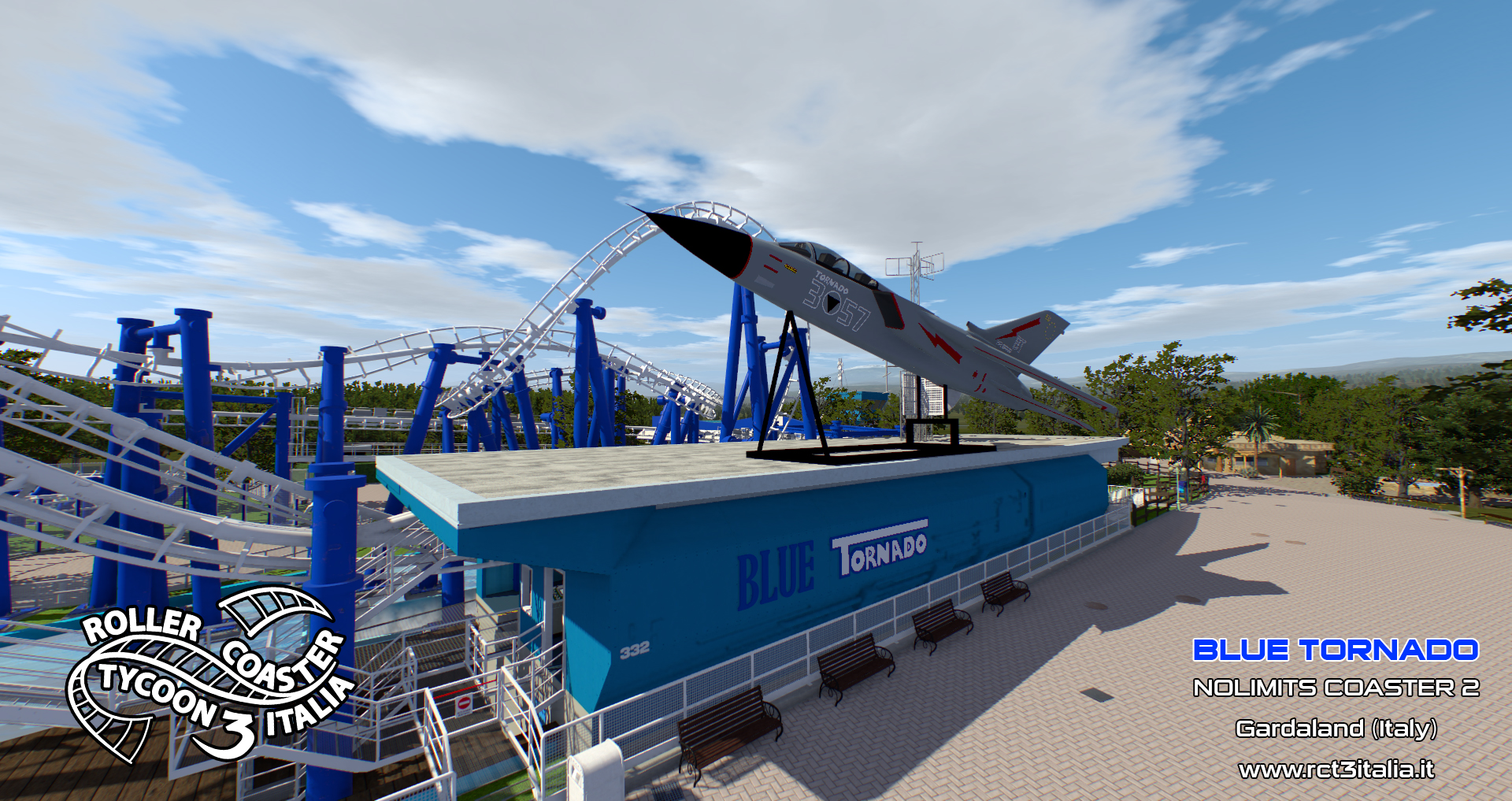 Gardaland Blue Tornado Simulatore Simulator Nolimits2 RCT3 Italia