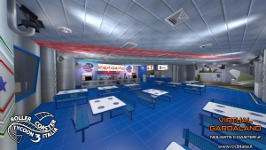 Virtual Gardaland fast food blue tornado